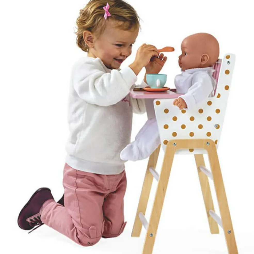 Chaise haute pour poupon Candy Chic