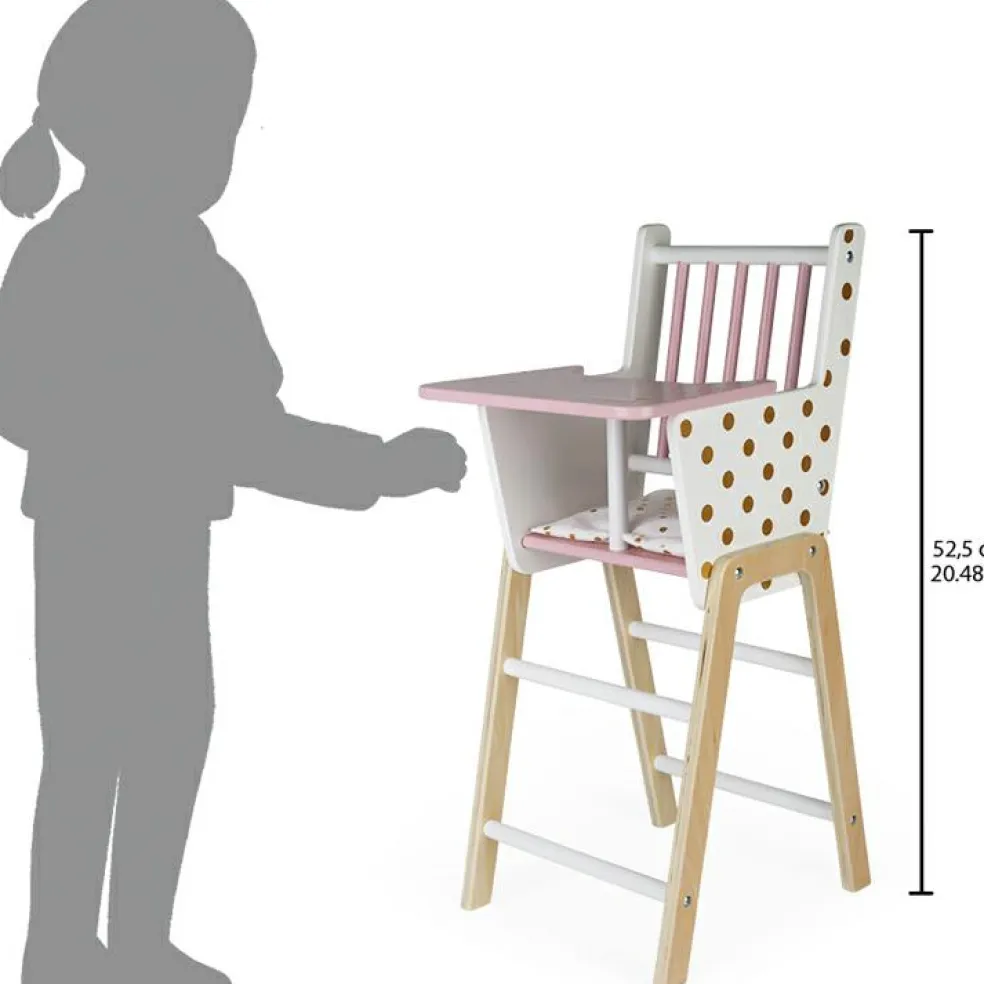 Chaise haute pour poupon Candy Chic