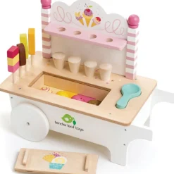 Chariot crème glacée en bois