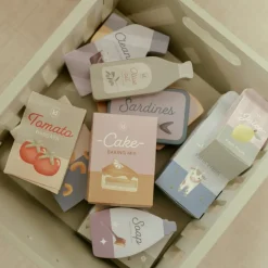 Chariot de courses en bois