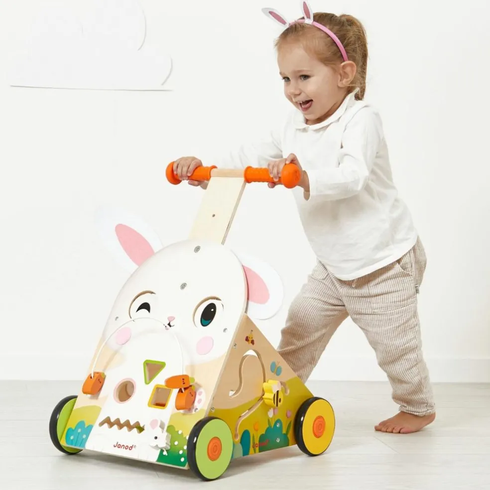 Chariot de marche multi-activités Lapin Ferme