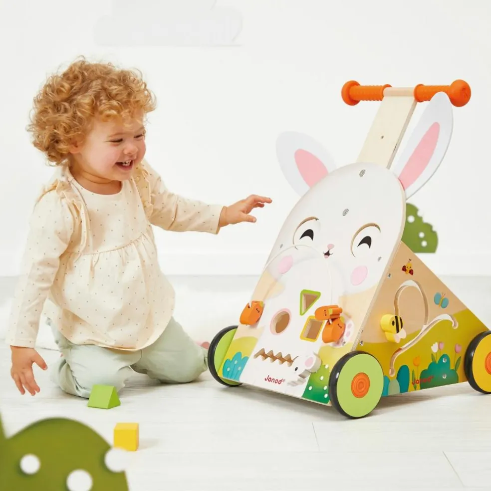 Chariot de marche multi-activités Lapin Ferme