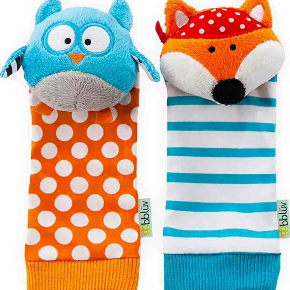 Chaussettes d'éveil Duö hibou et renard