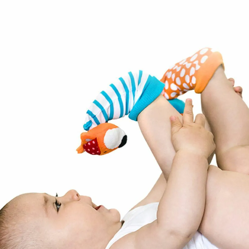 Chaussettes d'éveil Duö hibou et renard