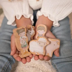 Circuit de train en bois Little Farm