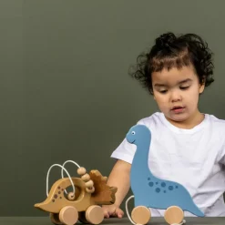 Circuit voiture en bois Dino