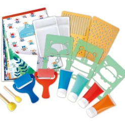 Coffret artistique peintures à l'éponge