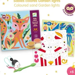 Coffret créatif Sables colorés phosphorescents Garden lights
