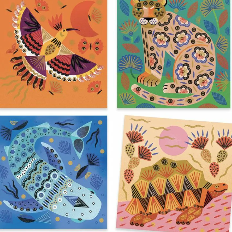 Coffret créatif Tampons Motifs et pelages