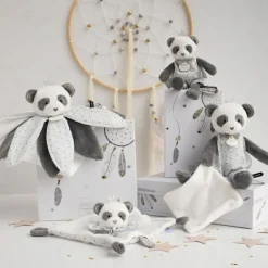 Coffret doudou plat Panda Attrape-rêves