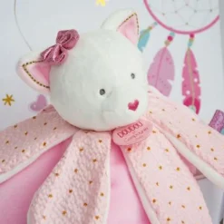 Coffret doudou pétales Chat Attrape-rêves