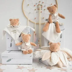 Coffret doudou pétales Ours Attrape-rêves