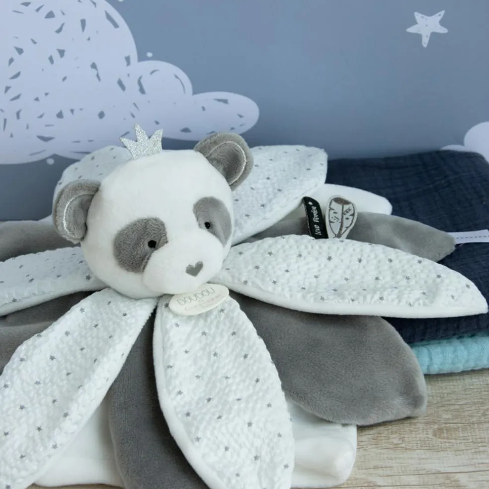 Coffret doudou pétales Panda Attrape-rêves