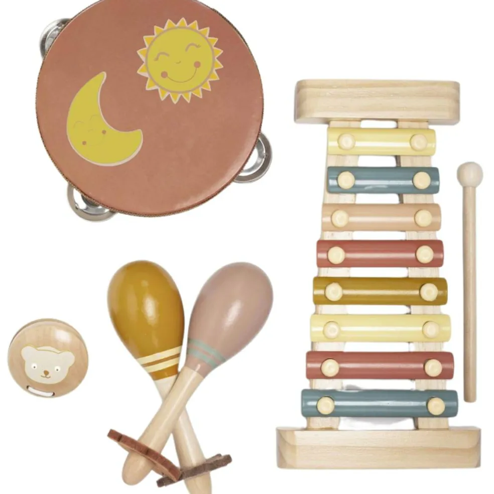 Coffret musical en bois (4 pièces)