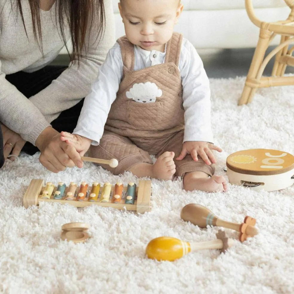 Coffret musical en bois (4 pièces)