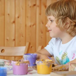 Coffret Nori 2 pots noir + blanc peinture aux doigts naturelle et vegan