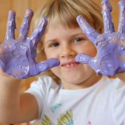 Coffret Nori 2 pots rose + violet peinture aux doigts naturelle et vegan