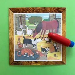 Coffret peinture magique à l'eau ferme