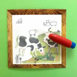 Coffret peinture magique à l'eau ferme