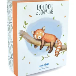 Coffret peluche Panda roux et son bébé (25 cm)