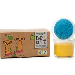 Coffret Suri 2 pots bleu + jaune pâte à modeler naturelle et vegan