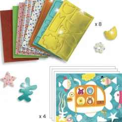 Coffrets à autocollants Collage Mousse mousse