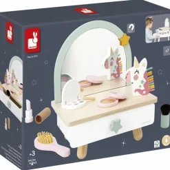 Coiffeuse de table Licorne et accessoires