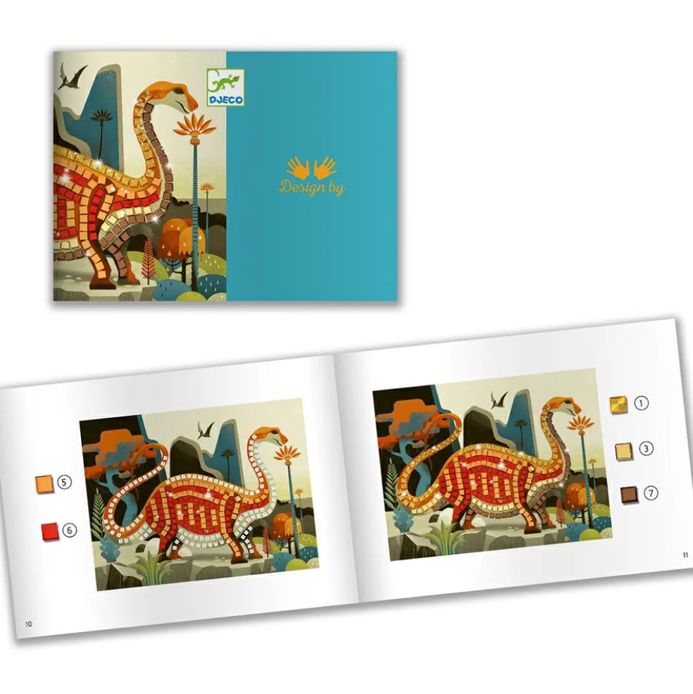 Collages mosaïques Dinosaures