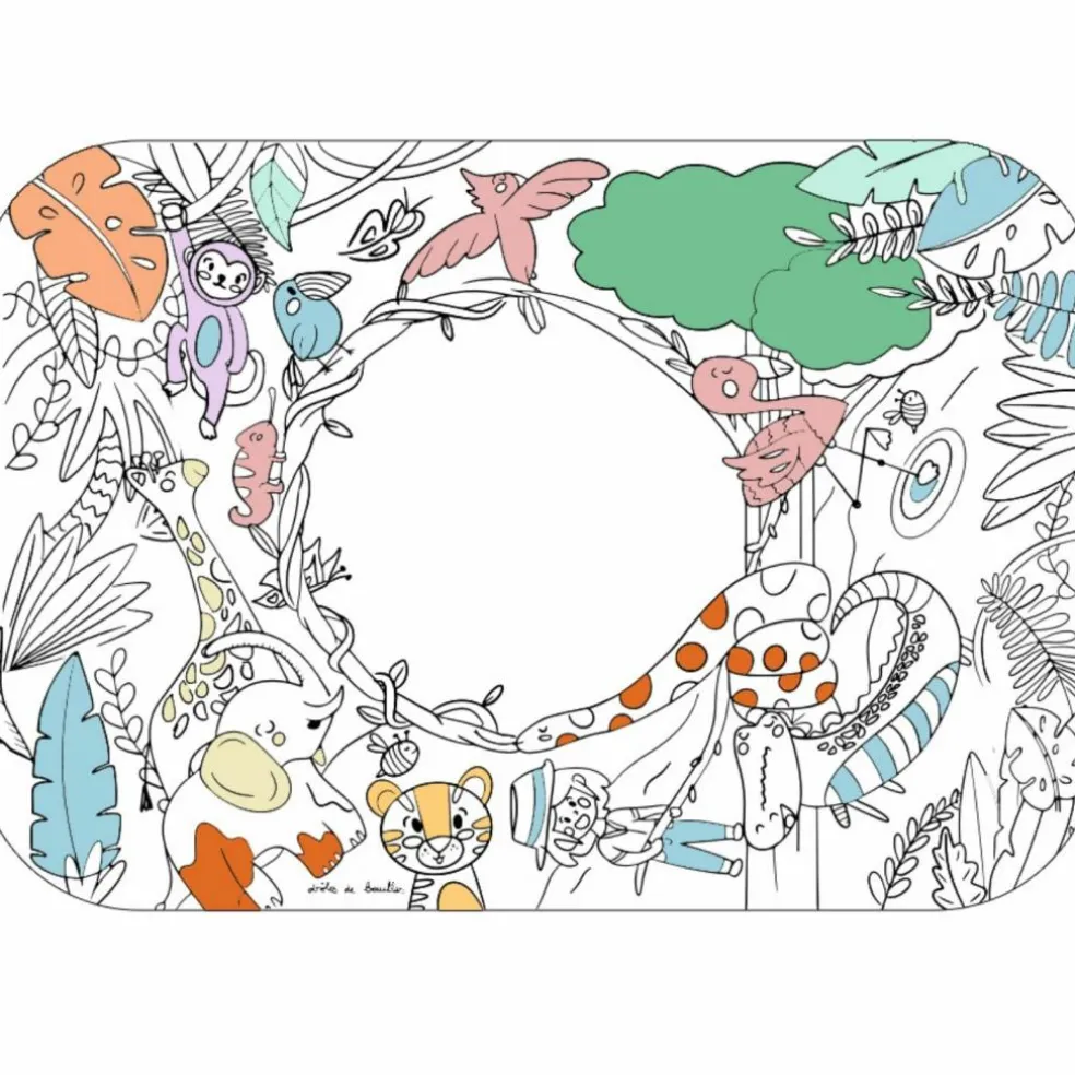 Coloriage géant Coloriboard Jungle (1 pièce)