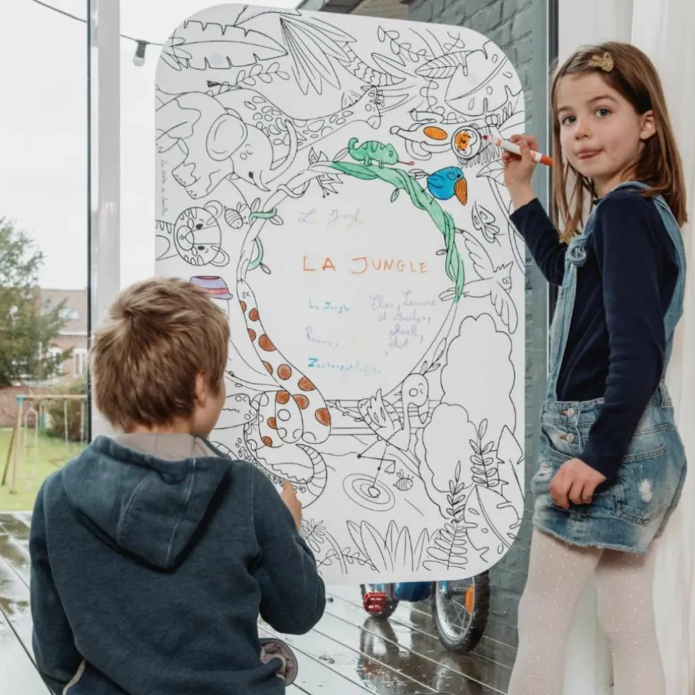 Coloriage géant Coloriboard Jungle (1 pièce)