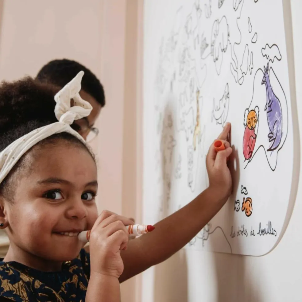 Coloriage géant Coloriboard Map Monde (1 pièce)