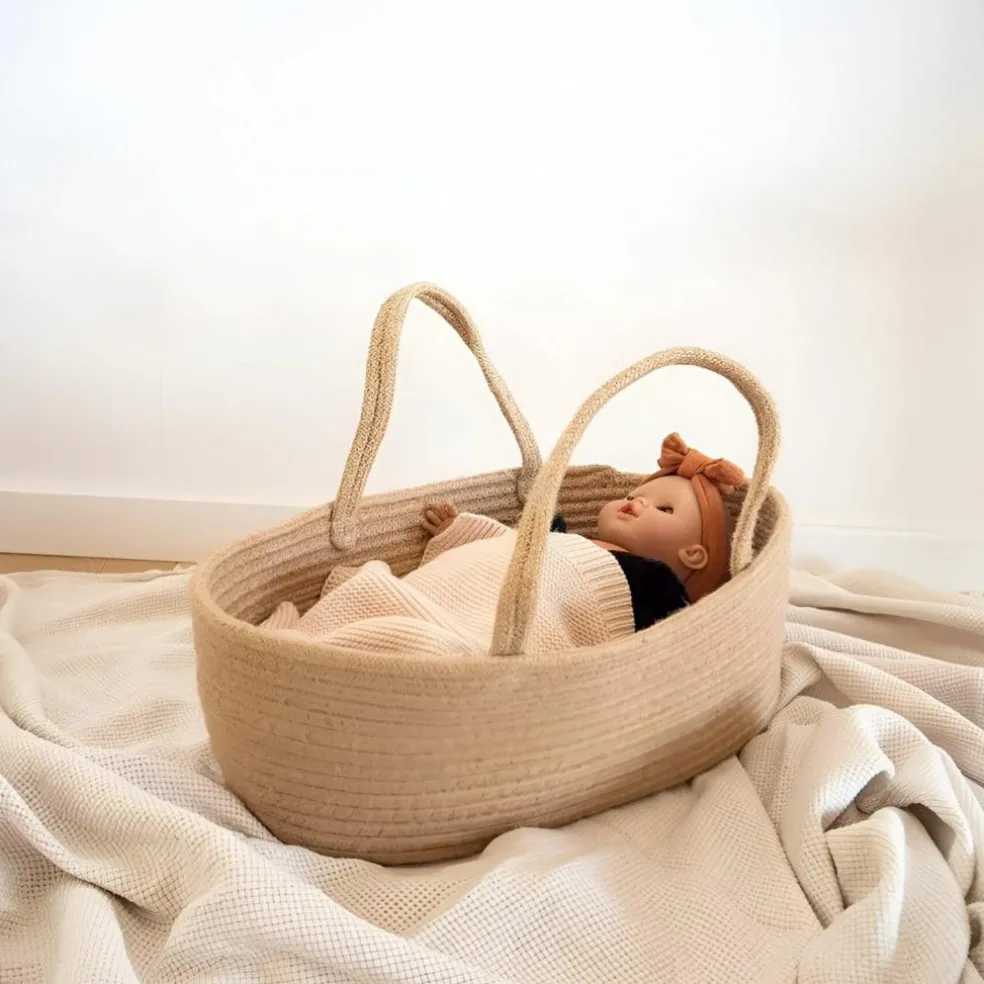 Couffin en corde pour poupée