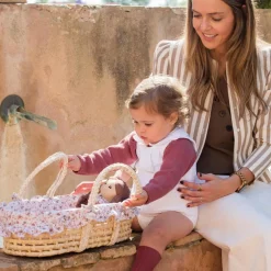 Couffin en osier pour poupée Somerset