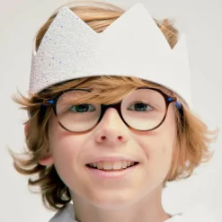 Couronne à paillettes Blanche