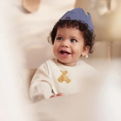 Couronne d'anniversaire en tissu Jeans Blue