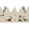 Couronne d'anniversaire en tissu Dino personnalisable