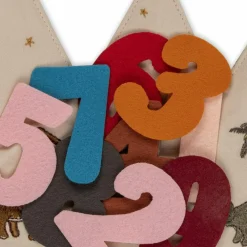 Couronne d'anniversaire en tissu Dino personnalisable