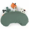 Coussin d'éveil Tummy time Tiny farm Vert