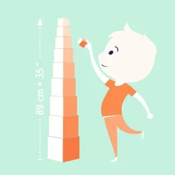 Cube à empiler Animaux sauvages