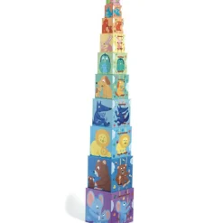 Cubes à empiler Arc en ciel (10 cubes)