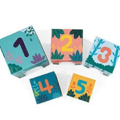 Cubes à empiler avec figurines Animaux WWF (5 cubes)