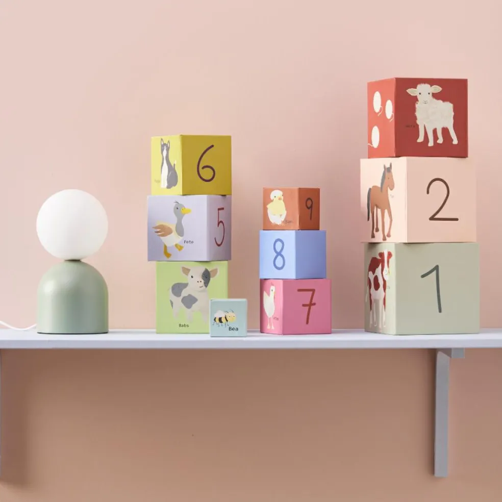 Cubes à empiler en carton Aiden