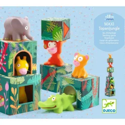 Cubes à empiler Maxi Topani jungle