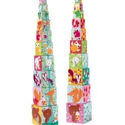 Cubes empilables Forêt (10 cubes)