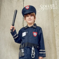 Déguisement enfant set de policier + accessoires (4-7 ans)