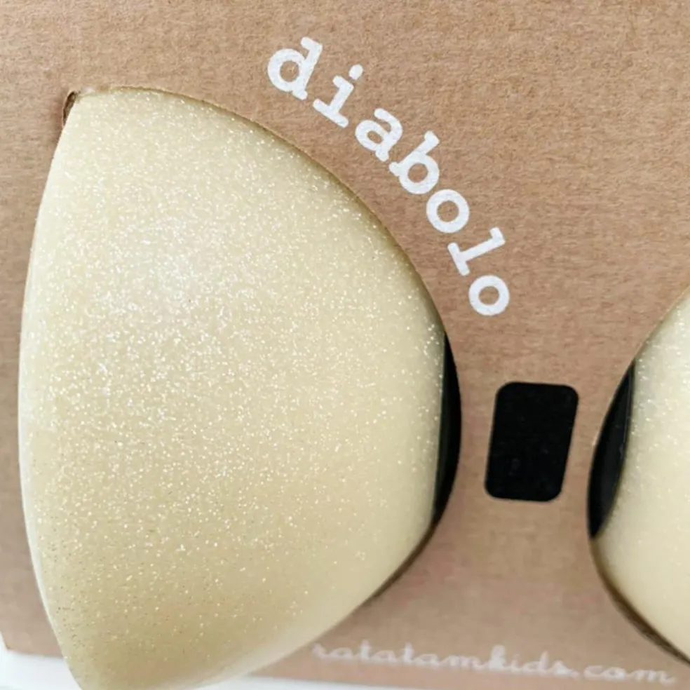 Diabolo beige pailleté