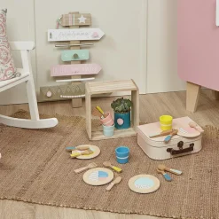 Dînette en bois (20 pièces)