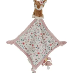 Doudou attache sucette carré faon Fairy Garden
