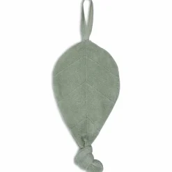 Doudou attache sucette feuille Ash Green
