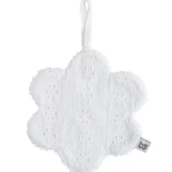Doudou attache sucette fleur Calm blanc